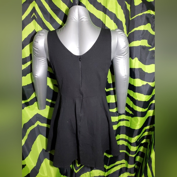 Modcloth/Mystic Black Mini Dress, Size Large - Picture 4 of 8